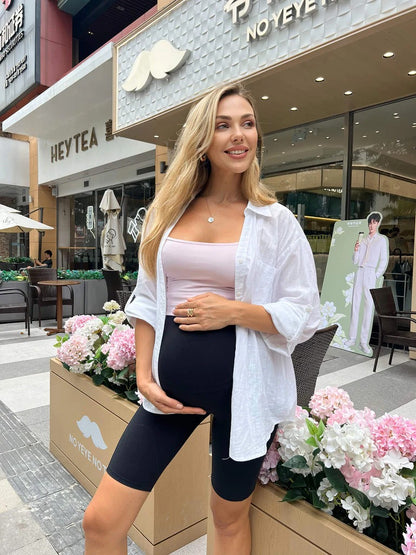 BellyHug™ – טייץ הריון קצר תומך